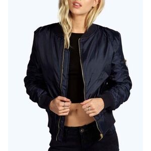 Navy blue bomber jacket💙